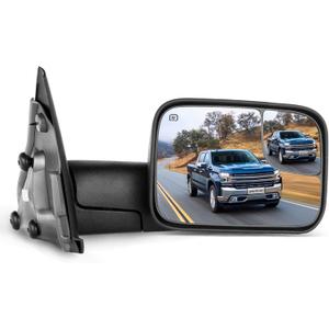 SCITOO Right Passenger Side Rear View Mirror Fit 2002-2008 for Dodge Ram 1500 2003-2009 for Ram 2500 3500 Pickup Tow Mirror Power Heated
