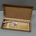 Solid Wood Jewelry Tower Organizer - 3-Tier Tree Holder Stand with 11 Earring Holes, 2 T-bar for bracelets Necklace or watches, Ring Tree & Display Tray (natural wood)