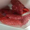 Syhood 24 Pieces Valentine's Day Patches Heart Shape Rhinestone Patches Appliques Clothing Repair Valentine Wedding Decoration Iron on Glitter for Jeans Hats Clothing Fabric