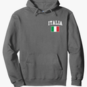 Italia Flag Italy Italian Italiano Family Men Women Pullover Hoodie Size M