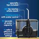 Waterpik ION Professional Water Flosser, Rechargeable and Portable for Teeth, Gums, Braces, 10 Settings, 7 Flossing Tips For Multiple Users And Needs, ADA Accepted, WF-12 Black