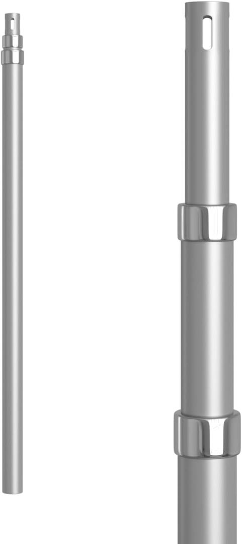 EMART 4.8ft-10ft Pipe and Drape Adjustable Upright for Backdrop Stand, Background & Curtain and Wedding Decor-1 Pack (10FT)