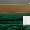 25Pack,48 Inch Heavy Duty Electrical Fence Post - UV Resistant Plastic Fence Posts for Livestock, Garden & Pasture, Easy Installation No Dig (Green)