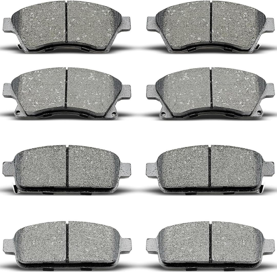 D1468 D1522 8pcs Front Rear Ceramic Brake Pad Sets Fit For 2011-2015 For Chevrolet Cruze,2016 For Chevrolet Cruze Limited,2013-2016 For Chevrolet Sonic