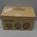 OLEEK Outdoor Candle Holder Decor Set - Black Candle Holder - Candles Holders for Table Centerpiece - Hurricane Candles Holder for Pillar Candles Cage Candle Holders Black Wire Decorative (Set of (Medium & Small))