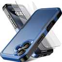 for iPhone 16 Case [Shockproof] [Dropproof] [Heavy Duty Protection] [Pocket-Friendly] Slim & Tough Non-Slip Protective Phone Cover for iPhone16 6.1inch, Navy Blue
