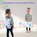 Toddler Nap Mat with Pillow and Blanket, Soft Sleeping Bag for Kids Boys and Girls, Slumber Bags Kids for Preschool, Daycare, Travel, Camping, 54" x 33" Great for Ages 3 Plus (Pink)