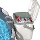 Truwild Pool Cooler, Insulated Hard Cooler 11 QT for Above-Ground Pools, Portable Ice Chest with Handle for Soft-Sided Oasis Backyard Swimming Pool, Poolside Cooler for Beach, SPA & Outdoor Parties