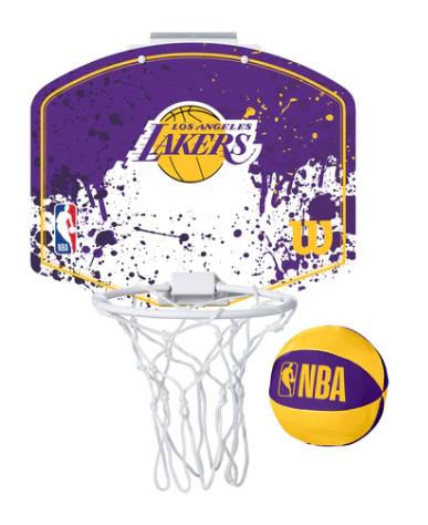 Wilson NBA Team Mini Basketball Hoop  Los Angeles Lakers