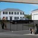 200" Retractable Baby Gates Dog Gate Extra Wide, 42" Tall Child Pet Safety Gate with Reinforced Strips for Stairs, Long Mesh Garage Gates Fence for Outdoor Indoor Large Openings Driveway Decks Patio