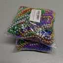 2 x Mardi Gras Beads, 24PCS Metallic Colorful Bead Necklace Party Favors, 6 Kinds of 33" Beaded Necklace Costume Women Men Stuff, Festival Parade Throw Accessories for Wedding Birthday Celebrations
