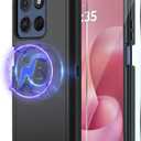 for Motorola Moto G 5G 2026 Case, Moto G Play 5G 2026 Heavy Duty case, [Glass Screen Protector] [Military Grade Protective ] [Shockproof] [Dropproof] [Dust-Proof] (MAG- Black)