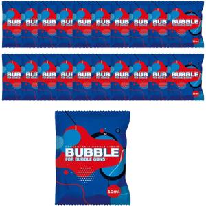 Concentrated Bubble Liquid Refill Pack 20 Packs 1.2L(41 OZ) Bubble Gun for Fun, Suitable for All Series of Children's Toy Bubble Guns, Bubble Gun Replenishment Liquid (20PCS)