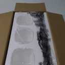 Espird Matte Black Bathroom Vanity Light, 3-Light Vanity Lighting fixtures Over Mirror, Square Design & UL Certification, Wall Sconces with Clear Glass Shades, E26 Socket (Bulbs Not Included)