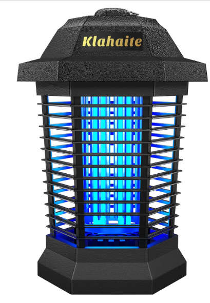 Klahaite Bug Zapper Outdoor, Electric Mosquito Zapper, Fly Zapper Indoor Fly Traps, Mosquito Repellent Outdoor Patio and Backyard Covers 1/2 Acre, 3 Prong Plug, 4200V, ABS Fireproof Plastic Outer