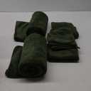 YTYC 29x59 Inch Bath Towels Set of 6 Large, Super Soft Absorbent Lint Free Microfiber Shower Towels for Bathroom 80% Polyester (Olive Green, 6 Piece)