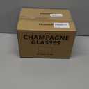 FAWLES Stemless Champagne Flutes Set of 12, Crystal Glass, 8 oz Champagne Glasses, Prosecco Mimosa Glasses Set