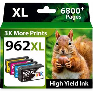Starink Compatible 962XL Ink Cartridges Combo Pack, Replacement for HP 962XL Ink, Replacement for HP 962 Ink, Compatible with HP OfficeJet Pro 9010 9015 9018 9020 9025 Printers, 4 Pack, Latest Chip