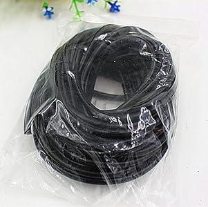 10 Meter 32FT Latex Slingshot Rubber Tube Band Hunting Catapult Elastic Bungee Tubing, Black