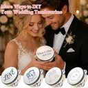 50 Pcs 4 Inch Mini Tambourines Bulk Wooden Hand Held Drums with Metal Jingles Tambourines Bulk Musical Instrument Tambourines for Adults,Church,Wedding Party Favors