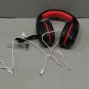 Ozeino 2.4GHz Gaming Headset Wireless with Flip Mic for Ps5, Ps4, PC, Gaming Headphones with USB-A & USB-C Transmitter, 40Hr Battery Gamer Headset for Laptop, Mobile, Mac (Red)