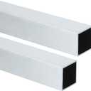 MECCANIXITY Aluminum Square Tubing,(25x25x1x254mm) 6063 Aluminum Square Tube Seamless Structural Metal Profile Hardware for Construction DIY Home Decor Furniture 2pcs