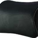 Leather Car Neck Pilloe Bone Pillow One Piece (Black)
