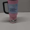 Owala Stainless Steel Triple Layer Insulated Travel Tumbler with Spill Resistant Lid, and Carry Handle, BPA Free, 40 oz, Dusty Pink (Yoga Rose)