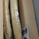 Dowinx Criss Cross Chair with Wheels, Preminum Fabric and Pocket Spring Cushion, Adjustable Swivel Wide Seat Computer Chair, Morden Design Vanity Chair Yellow