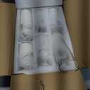 24 PCS Ivory White Pillar Candles with Glass Candle Holders Clear Hurricane Candle Holders Glass Cylinder Vases for Centerpieces Wedding Party, Event, Home Office (12 Candles+12 Candle Hoders)