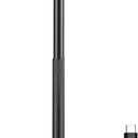 Globe Electric 60000176 10.5" 2W Led Integrated Outdoor Table Lamp, Black, Rechargeable Battery, USB-C Charging Cable Included, 3-Level Touch Dimmer Switch, Damp Rated