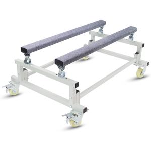 JY PERFORMANCE Watercraft PWC Dolly Boat Stand Storage Trailer Cart Dock Slipway Cart Adjustable Bunks W/ 4 Casters and 2 Brakes Carpeted to Prevent Scratch 1000lb Capacity