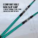 Fiblink Surf Fishing Rod 4 Piece Portable Travel Surf Spinning Rod Carbon Fiber Saltwater Fishing Rod 12ft