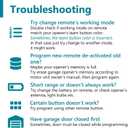 2 for Liftmaster Chamberlain Craftsman Garage Door Opener Remote Keychain 890max