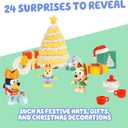 Bluey Advent Calendar Pack Toys for Girls and Boys, 24 Days of Surprises, Kids 2025 Advent Calendar w/Accessories, Stickers & Mini Christmas Tree