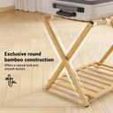Fully Assembled Foldable Bamboo Luggage Rack for Guest Room