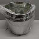 OBTANIM 8 Pack Galvanized Metal Buckets with Handle Ice Pails for Plants, Succulents, Party Favors Organizing, Rustic Home Decor or Classrooms Pencil Storage (9 x 5.9 inch)