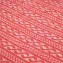 Soft Cozy Fleece Throw Blanket, 50x60 Inches  Lightweight Plush Blanket for Couch, Fuzzy 3D Jacquard Design, for Sofa, Bed & Travel, Hot Pink Chain