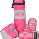 Ringside Kids Boxing Set (2-5 Year Old), Assortment with Punching Bag, Boxing Gloves, and Headgear for Boxing, MMA, Muay Thai, and Kickboxing, Youth Sports Toy Set for Boys and Girls, Pink