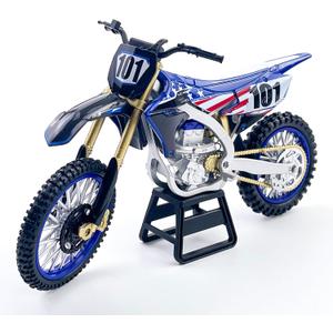 Dirt Bike Motorcycle Model 1:12 Scale Diecast No. 101 Motocross Motorbike with Realistic Details, Alloy Body, Display Gift for Enthusiasts