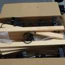 TOPIA HANGER Pants Hangers 20 Pack, Wooden Clothes Hangers with Black Clips and Rotatable Hook, Durable Natural Rubber Wood Hangers for Skirts, Pants, Jeans, Shorts - CTS05N