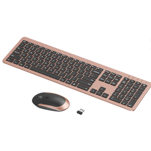 seenda Wireless Keyboard and Mouse Combo, Rechargeable Quiet Keyboard Mouse, Sleek and Ultra Thin Design, Full-Size with Number Pad for Windows, Laptop, PC, Notebook, Desktop- Silver and White