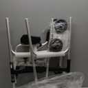 Medline Upright Walker with Wheels, Forearm Walker with Armrests, Height Adjustable, 300lb Weight Capacity
