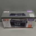 QFX J-220BT Purple Boombox MP3 Conversion from Radio to Cassette with 4-Band (AM, FM, SW1, SW2) Radio with Bluetooth, Dual 3 Speakers, Built-in Microphone, Recorder, and a 3-Band Equalizer