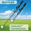 Retractable Golf Swing Trainer Golf Grip Trainer with Arm Band for Right-Handed Golfers, Grip Correction & Swing Click Feedback Training Aid, Indoor & Outdoor Practice, Golf Gifts for Men