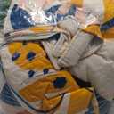 Yogeneg King Quilt Bedding Set,Green Yellow Botanical Pattern White King/Cal King Quilt Set,3 Piece Lightweight Soft Summer Bedspread Coverlet with 2 PIillow Shams,All Season(White,110"x96")