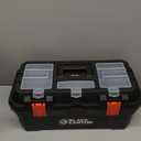 Black Canyon 19 Inch Portable Plastic Tool Box, 19 in × 9.6 in × 8.3 in, Padlockable 1 Piece 19 in