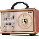 PRUNUS J110 Radio Portable AM FM,Transistor Plug in Wall AC Power&Battery Powered&Rechargeable Radio for Emergency Use,Vintage Radios with Bluetooth, for Dad and Mom, Grandma