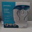 Homedics Bubble Mate Foot Spa, Toe Touch Controlled Foot Bath with Invigorating Bubbles and Splash Proof, Raised Massage Nodes and Removable Pumice Stone