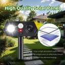 Sonic Racoon Fortress Pro IP65 Solar Ultrasonic Animal Repellent Outdoor Deer Repellent Devices Cat Deterrent Deer Alarms for Gardens with Motion Sensor&Light Rabbit Squirrel Skunk Dog Repeller(4)